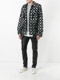 Monogram x Latin gathered coat