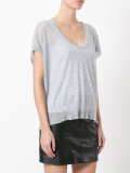 knit scoop neck top