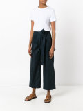 drawstring cropped pants 