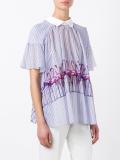 flamingo print blouse 
