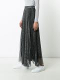 pleated maxi skirt