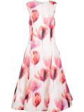 floral flared dress