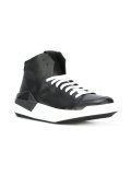 geometric hi-top sneakers