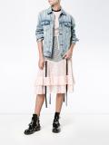Accord gingham and lace dress