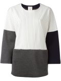 striped loose-fit sweatshirt