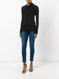 silk panel draped top