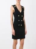double breasted V-neck dress