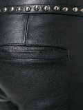 studded leather trousers