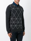 diamond print jumper