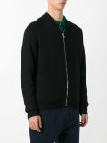 zipped bomber jacket 