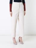 straight high waisted trousers