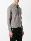 logo hooded cardigan 