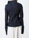 zipped denim jacket