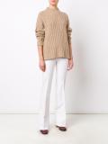 loose fit ribbed jumper