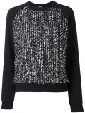 flocked effect sweatshirt