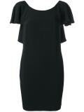 open ruffled back dress