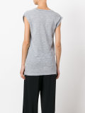 asymmetric twisted T-shirt