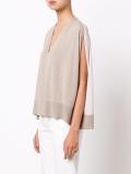 slit sleeve knitted top