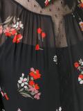 floral print sheer dress