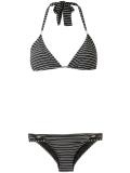printed triangle bikini set