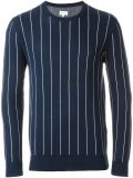 pinstriped jacquard jumper