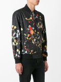 paint splatter print bomber jacket