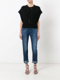 light-wash cropped jeans