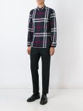 checked button-down shirt