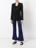 Olive flared trousers