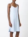 rear button wrap dress