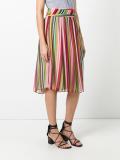 striped midi skirt