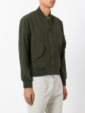 zipped bomber jacket 