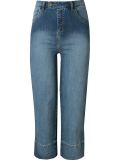 high waisted cropped jeans