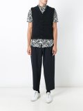 knitted buttoned vest