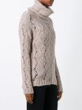 turtleneck sheer sweater