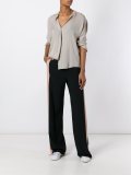 band collar shirt