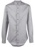 band collar shirt