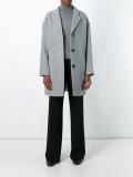 single breasted oversized coat