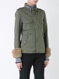 zipped high neck jacket