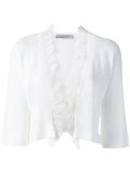 frill-hem cardigan