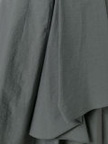 draped flared dress