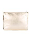 oversized stitched star clutch