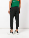 elasticated cuff cropped trousers