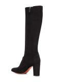 monk strap knee high boots