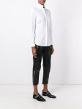 pleated collar shirt