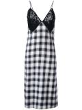 checked dress