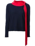 neck tie detailing pullover