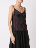 silk embroidered top