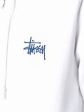 logo print zipped hoodie