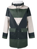 colour block coat 